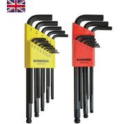 Versatile 23-Piece Ball End Hex Key Set with Inch & Metric Sizes - High Torque