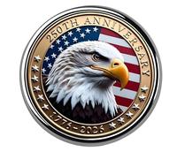 Versatile 250th Founding Day Alloy Pin for Backpacks Outfits Collectors Badge America Patriotic Jewelry