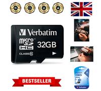 Versatile 32GB microSDHC Memory Card - Water-Repellent & Shock-Resistant Design