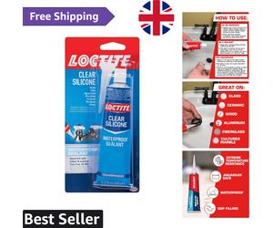 Versatile 3Oz Clear RTV Silicone Adhesive Sealant for Home Repairs and Sealing