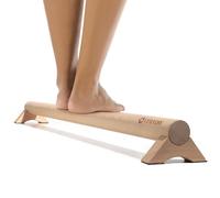 Versatile 40 Inch Beech Wood Balance Beam for Home Use - Enhance Balance, Ankle Foot Strength, Flexibility for All Ages, Physical Therapy Purposes for Plantar Fasciitis Relief.