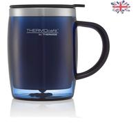 Versatile 450ml Translucent Desk Mug - Insulated and Splash Resistant for Adults