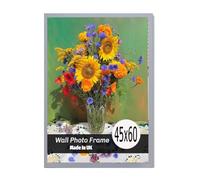 Versatile 45x60cm Picture Frame Light Grey - HD Aclyric Front - 45 x 60 cm Poster Frame Both Ways Wall Mount Hooks - Showcase Your Photos in Style