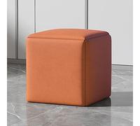 Versatile 5-in-1 Cube Ottoman Chair with Swivel Casters - Stackable Foot Stools for Living/Dining Room - Modern Technology Cloth Design, Space-Saving Furniture Solution
