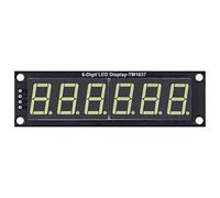 Versatile 6 Digit 7 Segment Decimal LED Display Module with TM1637 Driver for Clock and Timer Applications