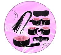 Versatile 7-Piece Set For Yoga Training In Bed, Durable Nylon Stretch Band With Skin Friendly Accessories (Pink) - Y3