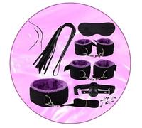 Versatile 7-Piece Set For Yoga Training In Bed, Durable Nylon Stretch Band With Skin Friendly Accessories (Purple) - Y3