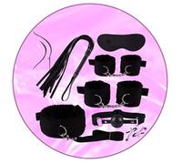Versatile 7-Piece Set For Yoga Training In Bed, Durable Nylon Stretch Band With Skin Friendly Accessories (Black) - Y3