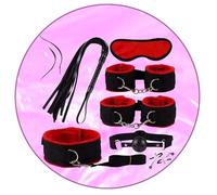 Versatile 7-Piece Set For Yoga Training In Bed, Durable Nylon Stretch Band With Skin Friendly Accessories (Red) - Y3