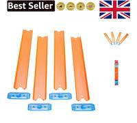 Versatile 90cm Track Builder Straight Set - Connects for Ultimate Racing Stunts