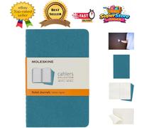 Versatile A6 Pocket Journals - Set of 3 Soft Cover Ruled Notebooks in Blue