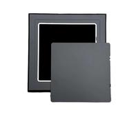 Versatile ABS Plastic Inspection Hatch, Self Adhesive ABS Wall Access Panel for Shower Multiple Sizes Multicolor(Black,150x150mm/6x6in)