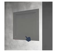 Versatile ABS Plastic Inspection Hatch, Spring Loaded Access Panel Drywall Wall Hole Cover Door, Inspection Hatch Grey/White(Dark Gray,40x40cm/16x16in)