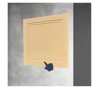 Versatile ABS Plastic Inspection Hatch, Spring Loaded Access Panel Drywall Wall Hole Cover Door, Inspection Hatch Grey/White(Yellow,10x10cm/4x4in)