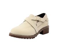 Versatile Ankle Boots with Adjustable Strap Side Zip - Elegant Finish for Everyday Winter Look Ideal for Everyday Leisure Travel, beige, 5 UK
