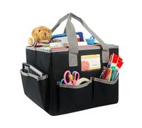 Versatile Art Bag, Crafting Essentials Storage, Sturdy Art Storage, Organizational Art Supply, Creative Storage Solution, Convenient Craft Storage, Travel Art Organizer, Spacious Craft Tote, Black,
