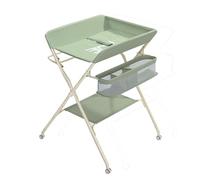 Versatile Baby Changing Station: Multi-Functional Table with Toy Rack, Bathtub & Storage Organizer(Green)