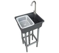Versatile Bathroom Sink 43x32x83 cm 17x12x33 Inch Stylish Countertop Wash Basin for Bathroom Laundry Toilet Kitchen Garage Standard Tap Compatible