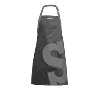 Versatile Black And Yellow Logo Sorted Apron, Adjustable Apron For Cooking, Stylish Machine Washable Apron