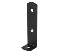 Versatile Black Bolt Down Pergola Post Angle Bracket - Angle Support for Pergolas, Gazebos & More (45mm)