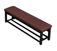 Versatile Black Waiting Room Chair Armrest Free Office Stool for Airport Business Hospital Reception - Ideal Bed End or Office Seating