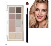 Versatile Brown Pink,Nude Eye Shadow Pallets for Women, Long-Lasting & Waterproof, Cream Eyeshadow & Glitter Eyeshadow, Contour Palette for Smokey Neutral Eye Shadows,Safe & Easy to Apply,Natural