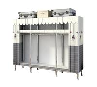 Versatile Canvas Pop-Up Wardrobe - Portable Fabric Closet with Storage Areas & Hanging Rail Foldable Zippered Wardrobe for Bedroom nization & Space-Saving Solutions