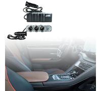 Versatile Car Charging Splitter Ultimate -Device Solution for Simultaneous Power (Black, 12.5x3.5x4.5cm)