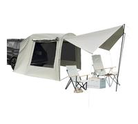 Versatile Car Tent SUV Tent 4-6 Persons Family Camping Tent for Vehicle,285x240x195cm,SUV Tailgate Attachement Waterproof Rainfly Screen Room,with Porch Extension Tailgate Awning and Storage Bags