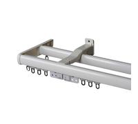 Versatile Ceiling Curtain Rod Set 2Track Rail with Wall/Ceiling Brackets Up toIdeal for Bedroom White 2m/78.7inComplete Solution for Stylish Drapery