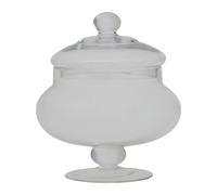 Versatile Clear Glass Candy Small Storage Jar, Elegant Storage Jar For Kitchen, Functional Glass Container