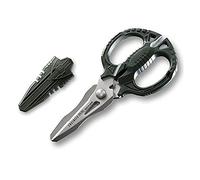Versatile Compact Multi-Function Scissors with 4-in-1 Combi Blade - cuts Leather, Solid Copper Wire (inc. Mains Cable), CDs, Thick Rope & More. Made in Japan. ENGINEER ph-55
