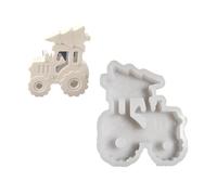 Versatile Countdown Crafting Molds Sturdy Silicone Tractors Christmas Tree Decoration Mold for Craft Resin Projects Festival Table Display