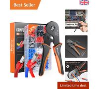 Versatile Crimping Tool Kit 0.08-16mm² with Ergonomic Handle and Connectors
