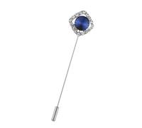 Versatile Crystal Accent Brooch Pin Secure Lightweight Pin for Formal and Daily Wear Lapel Crystal, one size, As described