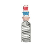 Versatile Cupcake Fine Grater, Sleek Stainless Steel Grater For Kitchen, Stylish Cheese Grater For Cooking
