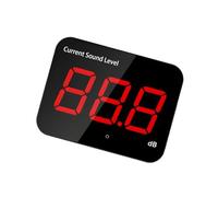 Versatile Decibel Meter for Wall Installation or Desktop Use in Classroom Restaurant Business Settings with Wide Ranges Noise Levels