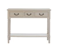 Heritage Console Table Rectangular / 3 Drawers Vintage Grey