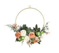 Versatile Design Wreath Ring | Natural Beauty Artificial Flower Corch | Application Apply Flower Wreath Spring Greedery Summer Greather For Front Door Door Decoraci
