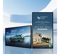 Versatile Digital Kiosk Advertising Media Player with Smart Split Screen and Full HD Display, 178° Viewing Angle, Timer, Landscape/Portrait Switching, USB/Remote Control Non-touchscreen-43”