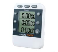 Versatile Digital Timer with Three Separate Alarms, 99-Hour Long Duration Countdown, Adjustable Sound Settings and Magnetic Mount for Home Garden(Basic)