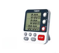 Versatile Digital Timer with Three Separate Alarms, 99-Hour Long Duration Countdown, Adjustable Sound Settings and Magnetic Mount for Home Garden(Update)