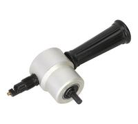 Versatile Drill Nibbler Attachment For Electric And Air Drills With Double Ended Punch Handle