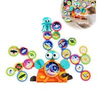 Versatile Electric Gear Building Blocks with Stickers Assembling Educational Puzzle For Intelligence Development Toys Toys