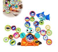 Versatile Electric Gear Building Blocks with Stickers Assembling Educational Toys Toys Development For Intelligence Puzzle