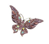 Versatile Enameled Butterfly Accessory Sturdy Alloy Rhinestones Accent Giftf For Birthdays Anniversaries Celebrations Party Wear Butterfly Accessory