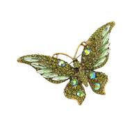 Versatile Enameled Butterfly Accessory Sturdy Alloy Rhinestones Accent Giftf for Birthdays Anniversaries Celebrations Butterfly Pin