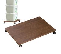 Versatile Flatbed Trolley with Casters - 45x30x6.2cm Mobile Storage Cart for Office Living Room & Laundry - Under Desk Printer Shelf Space-Saving nizer!