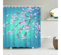 Versatile Floral & Nature Print Waterproof Shower Curtain - Stylish, Easy-Care Choice for Bathroom Shower Curtain 90x160cm/Width X Heigh