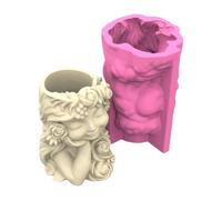 Versatile Flowerpot Silicone Mold for Cement Resin Planter Gardening Decoration and Art Silicone Planter Mold for Succulents